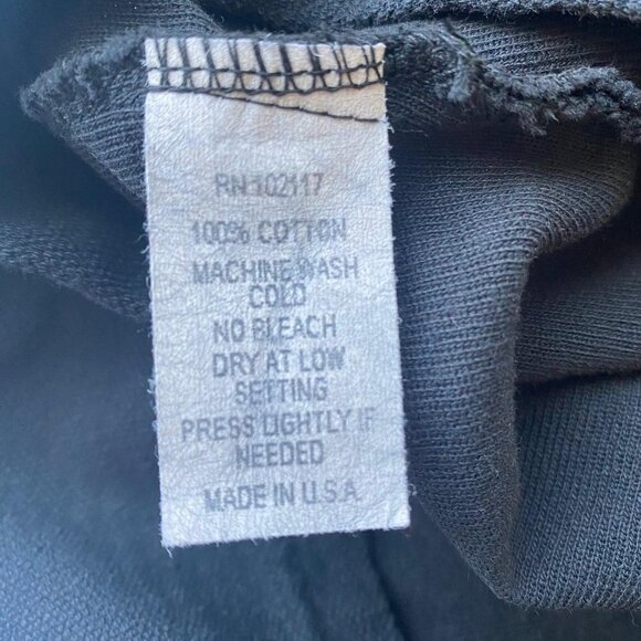 Eleven Stitch Design Top Jacket Black Long Sleeve 100% Cotton Large L - Picture 7 of 10